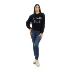 MC2 Saint Barth Round-neck Knitwear Black -Dame-strikkegensere Salg unnamed file 3622