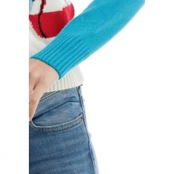 MC2 Saint Barth Round-neck Knitwear Blue -Dame-strikkegensere Salg unnamed file 3642