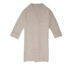 Beige Manzini Beige Long Cable Cardigan Cardigan Beige