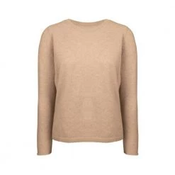 Tricot Sweater Beige -Dame-strikkegensere Salg unnamed file 3729