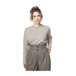 Closed Round-neck Knitwear Gray -Dame-strikkegensere Salg unnamed file 3747