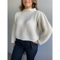 ENVELOPE 1976 Kremfarget Envelope1976 Sue Knit Gensere White -Dame-strikkegensere Salg unnamed file 3752