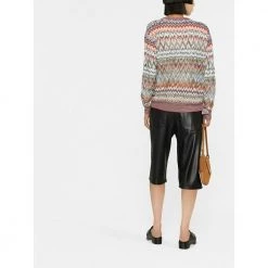 Missoni Round-neck Knitwear Red -Dame-strikkegensere Salg unnamed file 3769