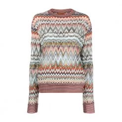 Missoni Round-neck Knitwear Red -Dame-strikkegensere Salg unnamed file 3770