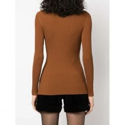 Saint Laurent Knitwear Brown -Dame-strikkegensere Salg unnamed file 3789