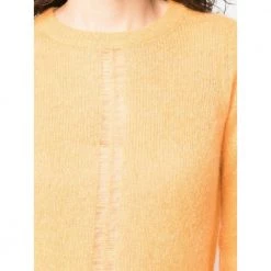 Rodebjer Round-neck Knitwear Orange -Dame-strikkegensere Salg unnamed file 3795