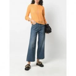 Rodebjer Round-neck Knitwear Orange -Dame-strikkegensere Salg unnamed file 3796