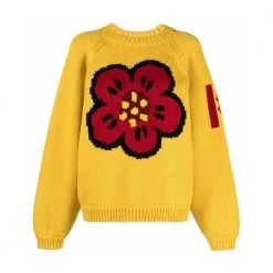 Kenzo Round-neck Knitwear Yellow