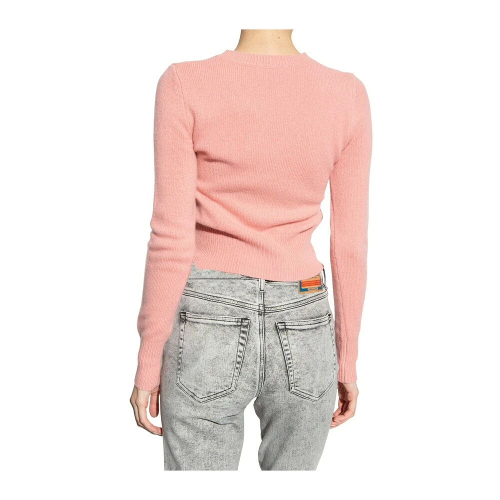 Diesel M-AREESA Sweater With Logo Pink 1 Diesel M-AREESA Sweater With Logo Pink