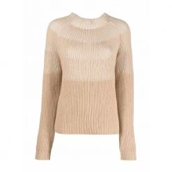 Agnona Round-neck Knitwear Brown