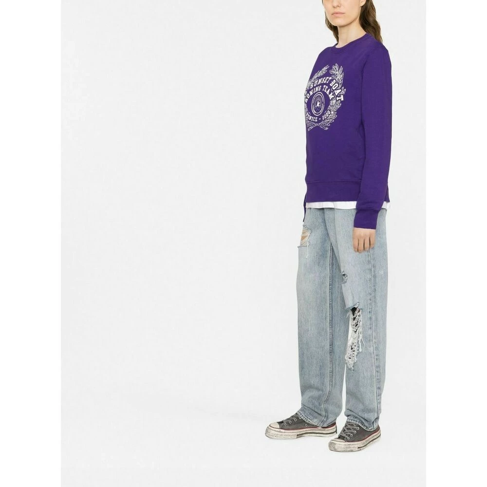 Golden Goose Round-neck Knitwear Purple 3 Golden Goose Round-neck Knitwear Purple - Bilde 3
