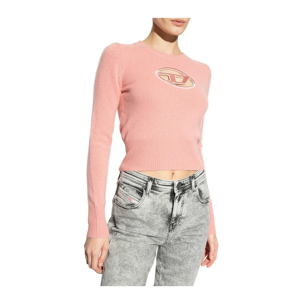 Diesel M-AREESA Sweater With Logo Pink 2 Diesel M-AREESA Sweater With Logo Pink - Bilde 2