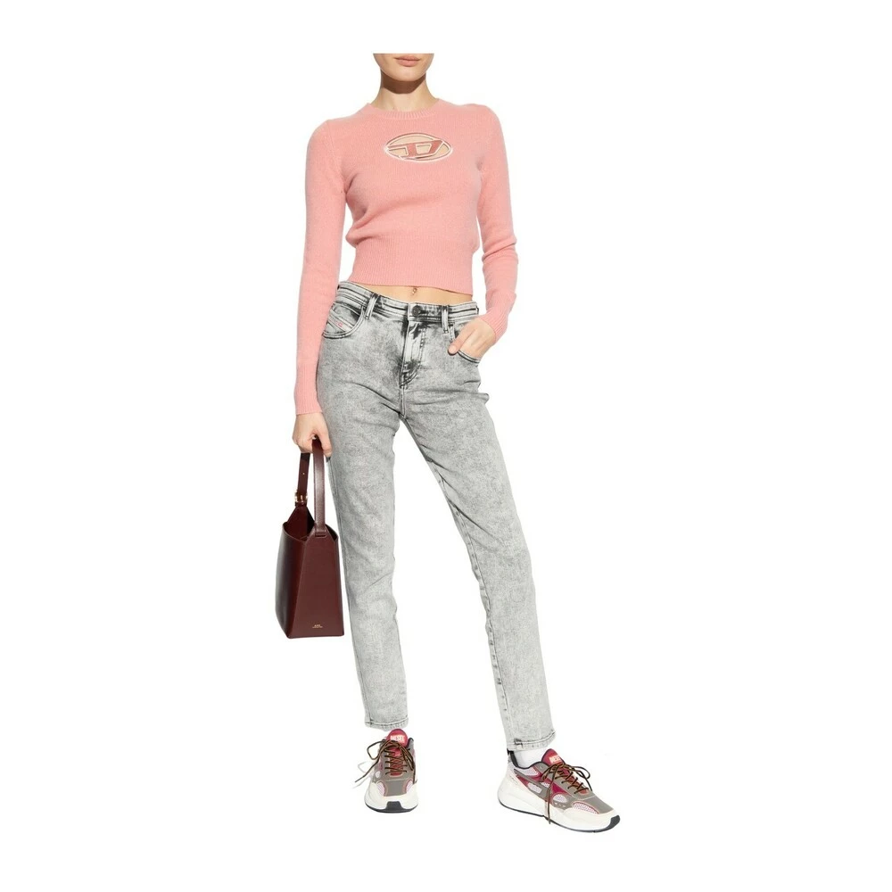 Diesel M-AREESA Sweater With Logo Pink 3 Diesel M-AREESA Sweater With Logo Pink - Bilde 3