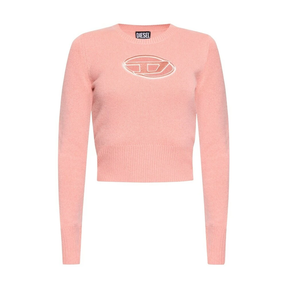 Diesel M-AREESA Sweater With Logo Pink 4 Diesel M-AREESA Sweater With Logo Pink - Bilde 4
