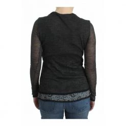 Ermanno Scervino Stretch Long Sleeve Sweater Gray -Dame-strikkegensere Salg unnamed file 3919