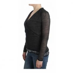 Ermanno Scervino Stretch Long Sleeve Sweater Gray -Dame-strikkegensere Salg unnamed file 3921