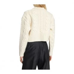 Ami Paris Wool Sweater Beige -Dame-strikkegensere Salg unnamed file 3938