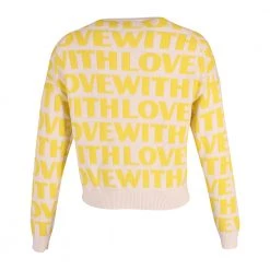 Maje With Love Knitted Sweater Yellow