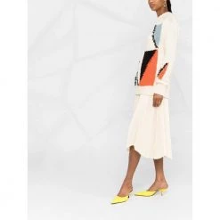 Jil Sander Round-neck Knitwear White -Dame-strikkegensere Salg unnamed file 3954