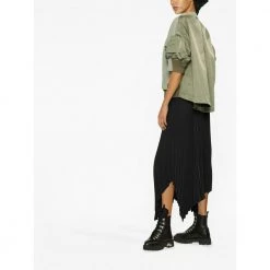 Sacai Round-neck Knitwear Green