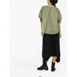 Sacai Round-neck Knitwear Green -Dame-strikkegensere Salg unnamed file 3962