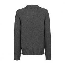 Liviana Conti Round-neck Knitwear Gray
