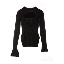 Andrea Adamo Round-neck Knitwear Black -Dame-strikkegensere Salg unnamed file 3973