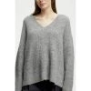 Grey Mel Gestuz Alphagz V-Pullover Knit Klær Gray