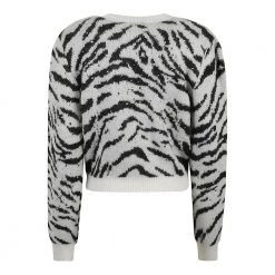 Alessandra Rich Round-neck Knitwear Gray