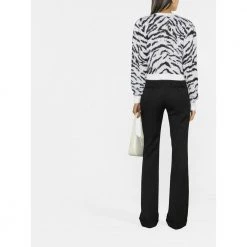 Alessandra Rich Round-neck Knitwear Gray -Dame-strikkegensere Salg unnamed file 4022