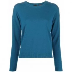 PINKO Round-neck Knitwear Blue -Dame-strikkegensere Salg unnamed file 4034