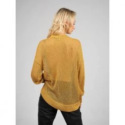 Patrizia Pepe Round-neck Knitwear Yellow -Dame-strikkegensere Salg unnamed file 4038