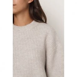 Closed Round-neck Knitwear Gray -Dame-strikkegensere Salg unnamed file 404