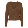 Brun Vero Moda Heaven Ls Wrap Cardigan Cardigan Brown