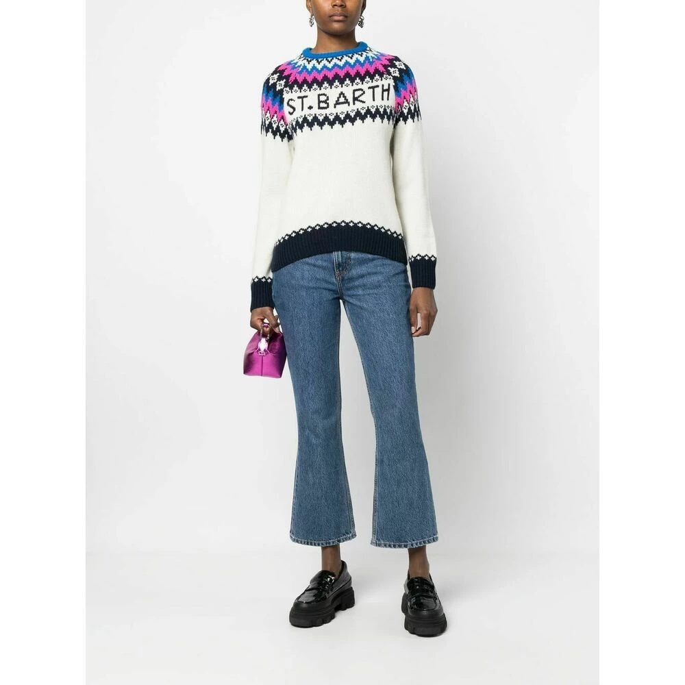 MC2 Saint Barth Round-neck Knitwear White 3 MC2 Saint Barth Round-neck Knitwear White - Bilde 3