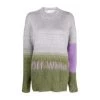 Off White Round-neck Knitwear Green