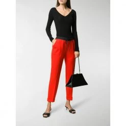 P.A.R.O.S.H. V-neck Knitwear Black -Dame-strikkegensere Salg unnamed file 4078