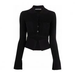 Andrea Adamo V-neck Knitwear Black -Dame-strikkegensere Salg unnamed file 4111