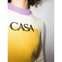 Casablanca WOMEN Colour Block Sweater Beige 7 Casablanca WOMEN Colour Block Sweater Beige -Dame-strikkegensere Salg unnamed file 412