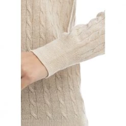 Manila Grace V-neck Knitwear Beige -Dame-strikkegensere Salg unnamed file 4123