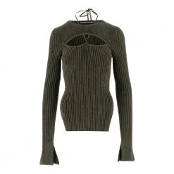 Andrea Adamo Round-neck Knitwear Green -Dame-strikkegensere Salg unnamed file 4132