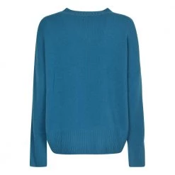 Allude Round-neck Knitwear Blue -Dame-strikkegensere Salg unnamed file 4138