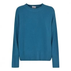 Allude Round-neck Knitwear Blue -Dame-strikkegensere Salg unnamed file 4139