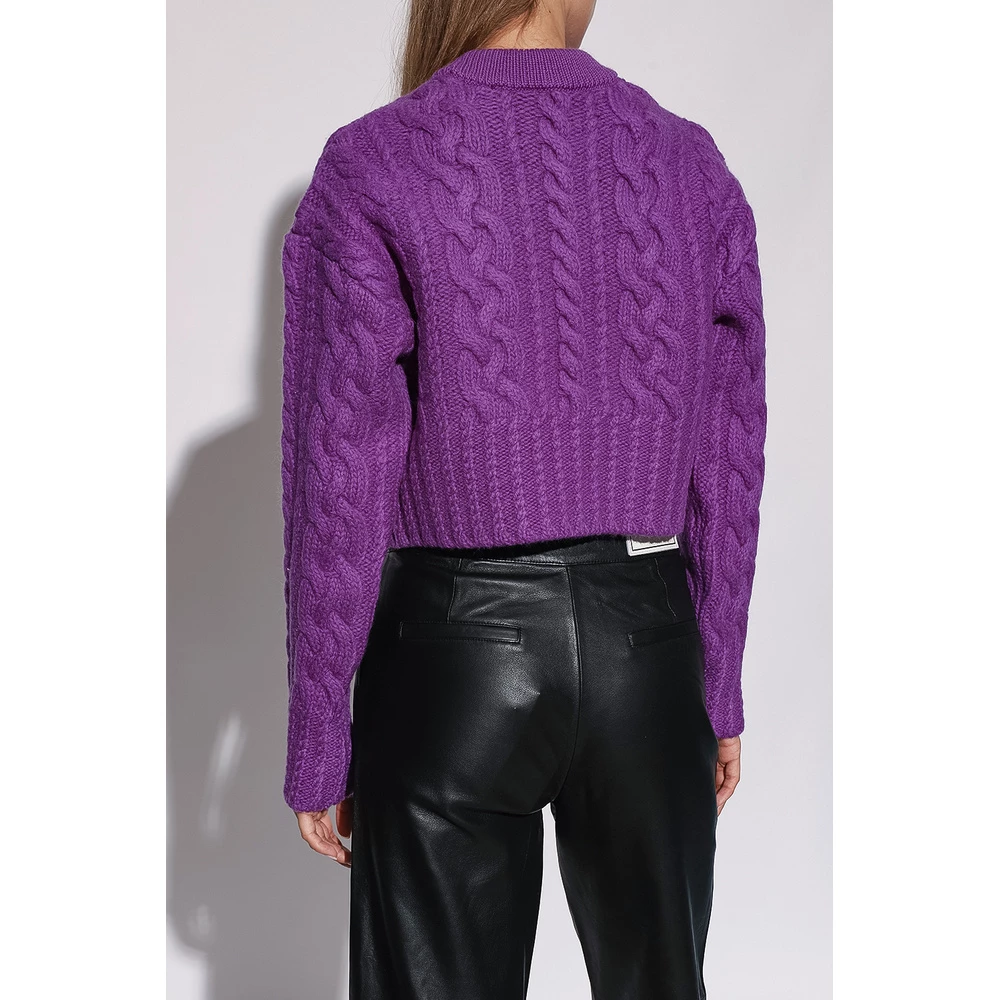 Ami Paris Wool Sweater Purple 1 Ami Paris Wool Sweater Purple