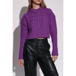 Ami Paris Wool Sweater Purple 9 Ami Paris Wool Sweater Purple -Dame-strikkegensere Salg unnamed file 4182