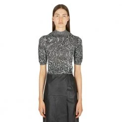 Paco Rabanne Tops Black -Dame-strikkegensere Salg unnamed file 4200