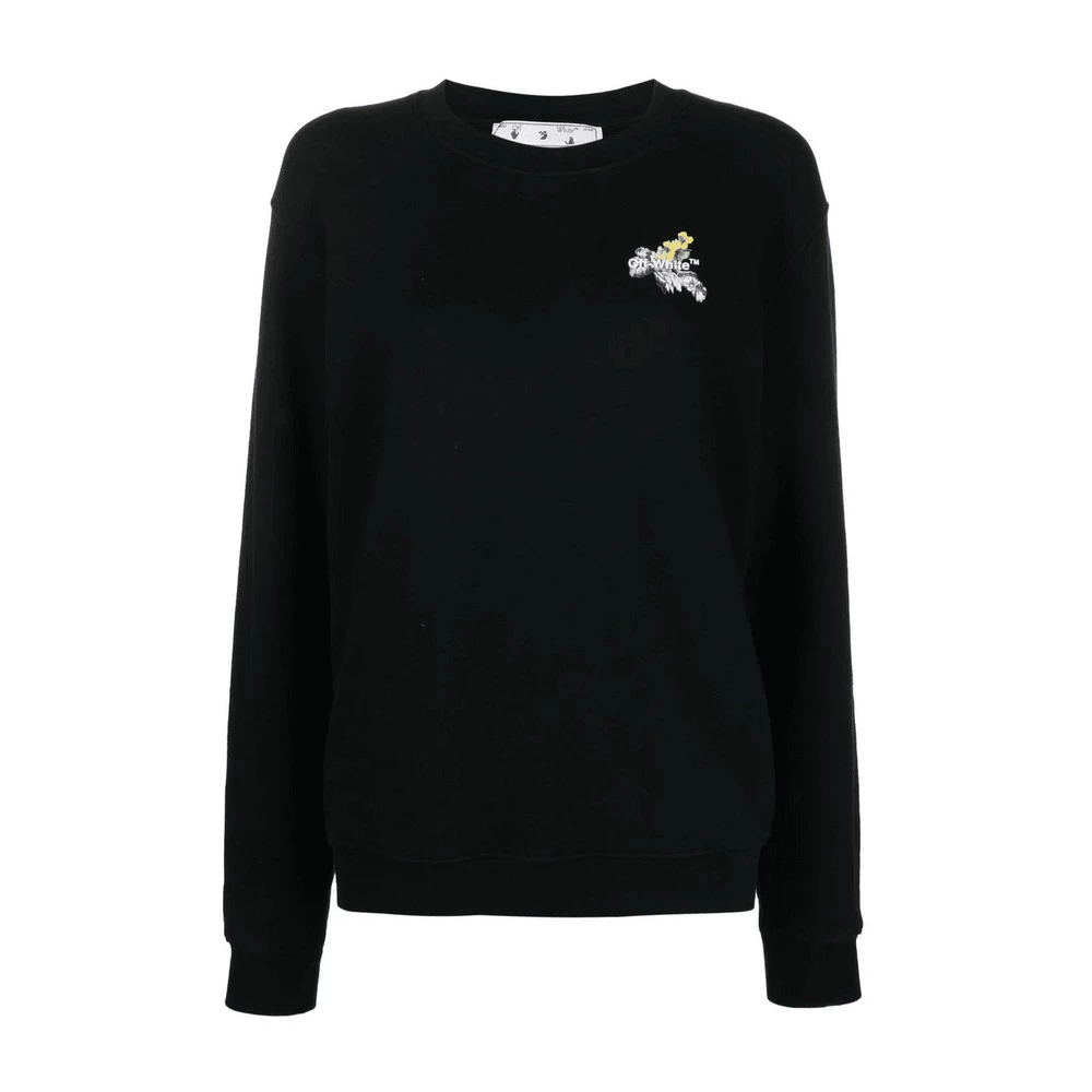 Off White Round-neck Knitwear Black 1 Off White Round-neck Knitwear Black