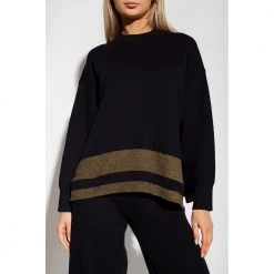 Proenza Schouler Relaxed-fitting Sweater Black -Dame-strikkegensere Salg unnamed file 4241