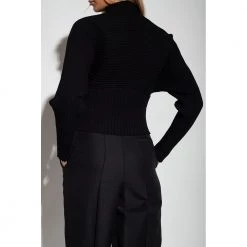 Tory Burch Ribbed Sweater Black