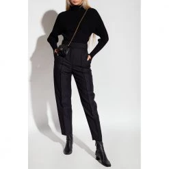 Tory Burch Ribbed Sweater Black -Dame-strikkegensere Salg unnamed file 4264